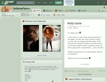 Tablet Screenshot of dollzonefans.deviantart.com
