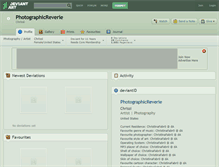 Tablet Screenshot of photographicreverie.deviantart.com