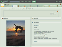 Tablet Screenshot of ninjared.deviantart.com