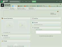 Tablet Screenshot of kamau00.deviantart.com