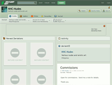 Tablet Screenshot of nhc-nudes.deviantart.com