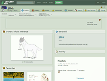 Tablet Screenshot of jillick.deviantart.com