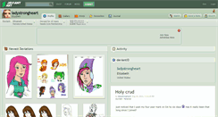 Desktop Screenshot of ladystrongheart.deviantart.com