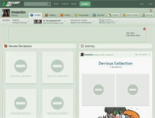 Tablet Screenshot of imoentm.deviantart.com
