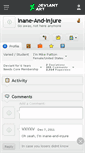 Mobile Screenshot of inane-and-injure.deviantart.com