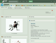 Tablet Screenshot of djnickyb.deviantart.com