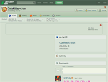 Tablet Screenshot of cutekittey-chan.deviantart.com
