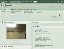 Tablet Screenshot of claudandus.deviantart.com