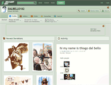 Tablet Screenshot of dalbello182.deviantart.com