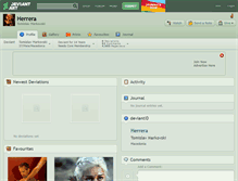 Tablet Screenshot of herrera.deviantart.com