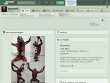 Tablet Screenshot of doormatt.deviantart.com