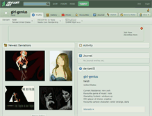 Tablet Screenshot of girl-genius.deviantart.com