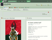 Tablet Screenshot of grimmriddle.deviantart.com