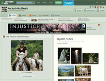 Tablet Screenshot of ancient-hoofbeats.deviantart.com