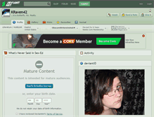 Tablet Screenshot of kraven42.deviantart.com