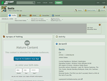 Tablet Screenshot of bastia.deviantart.com