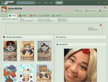 Tablet Screenshot of chruxsh0rtie.deviantart.com