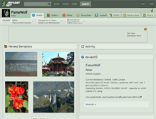 Tablet Screenshot of famewolf.deviantart.com