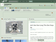 Tablet Screenshot of letohatchee.deviantart.com