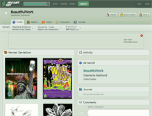 Tablet Screenshot of beautifulwork.deviantart.com