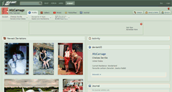 Desktop Screenshot of mizcarnage.deviantart.com