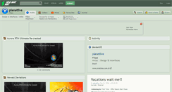 Desktop Screenshot of planetlive.deviantart.com