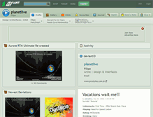 Tablet Screenshot of planetlive.deviantart.com