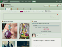 Tablet Screenshot of kitwolfren.deviantart.com