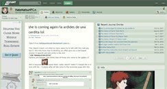 Desktop Screenshot of hatematsurifc.deviantart.com