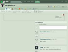 Tablet Screenshot of beezelballocks.deviantart.com