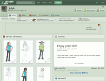 Tablet Screenshot of linizh.deviantart.com