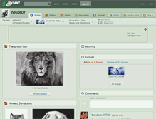 Tablet Screenshot of neko607.deviantart.com