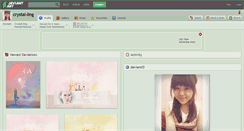 Desktop Screenshot of crystal-ling.deviantart.com
