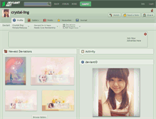 Tablet Screenshot of crystal-ling.deviantart.com