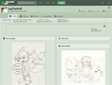 Tablet Screenshot of leathewolf.deviantart.com