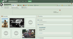 Desktop Screenshot of keepitmetall.deviantart.com