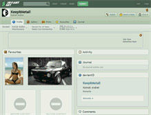Tablet Screenshot of keepitmetall.deviantart.com
