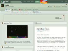 Tablet Screenshot of hesht.deviantart.com