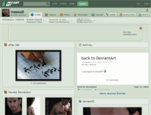 Tablet Screenshot of masoudi.deviantart.com