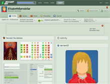 Tablet Screenshot of elizabethbarndollar.deviantart.com
