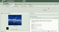 Desktop Screenshot of frostgirlplz.deviantart.com
