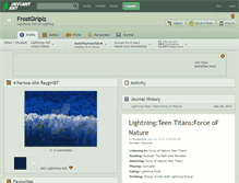 Tablet Screenshot of frostgirlplz.deviantart.com