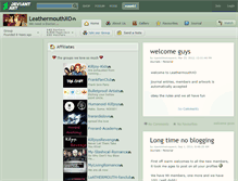 Tablet Screenshot of leathermouthxo.deviantart.com