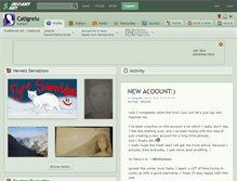 Tablet Screenshot of catigrelu.deviantart.com