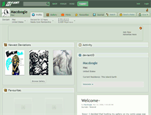 Tablet Screenshot of macdoogle.deviantart.com