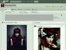 Tablet Screenshot of belowdarkwater.deviantart.com