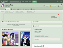 Tablet Screenshot of mukuro-fans.deviantart.com