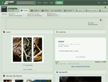 Tablet Screenshot of chrispiss.deviantart.com