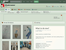 Tablet Screenshot of killuascreamer.deviantart.com