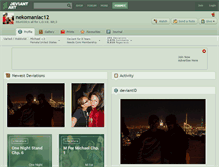 Tablet Screenshot of nekomaniac12.deviantart.com